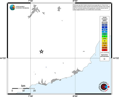 Mappa EMS - territori località
