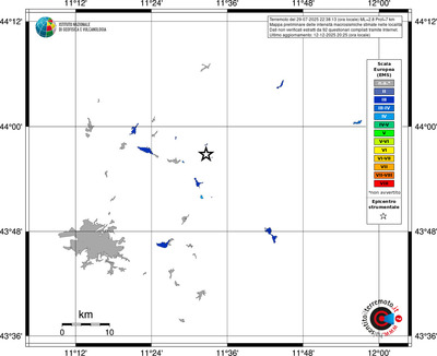 Mappa EMS - territori località