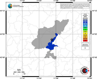 Mappa EMS - territori comunali