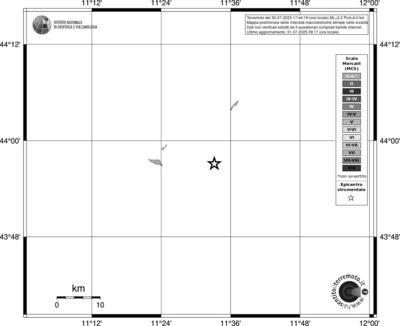 Mappa MCS - territori delle località