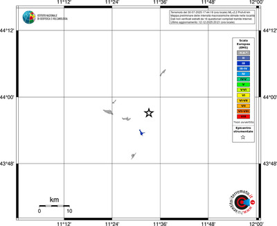 Mappa EMS - territori località