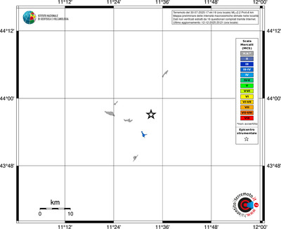 Mappa MCS - territori località