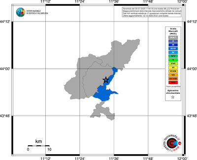 Mappa MCS - territori comuni