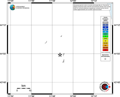 Mappa EMS - territori località