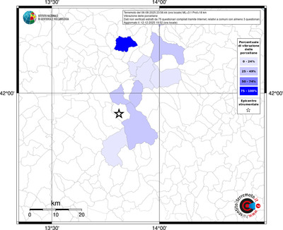 Mappa territorio comunale con almeno 3 questionari