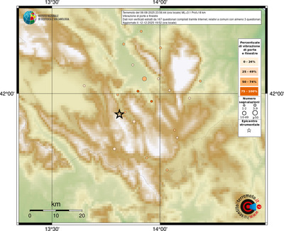 Mappa comuni con almeno 3 questionari