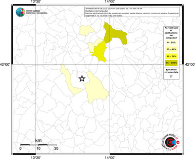Mappa territorio comunale con almeno 3 questionari