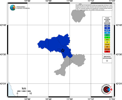 Mappa EMS - territori comuni