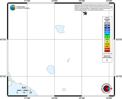 Mappa EMS - territori località