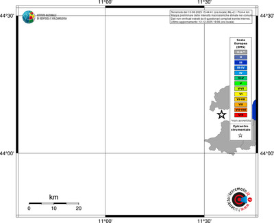 Mappa EMS - territori comuni