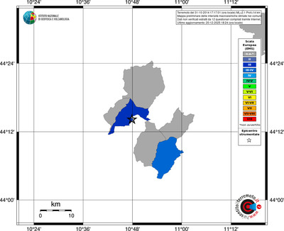 Mappa EMS - territori comuni