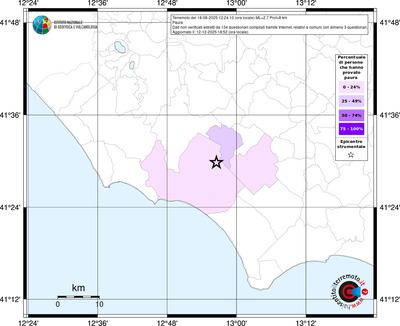 Mappa territorio comunale con almeno 3 questionari