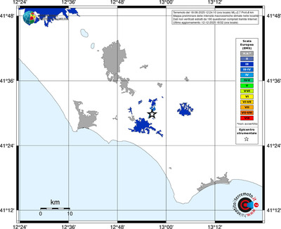 Mappa EMS - territori località