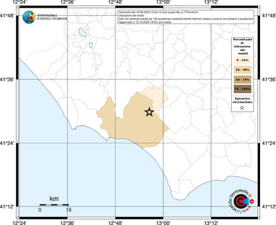 Mappa territorio comunale con almeno 3 questionari