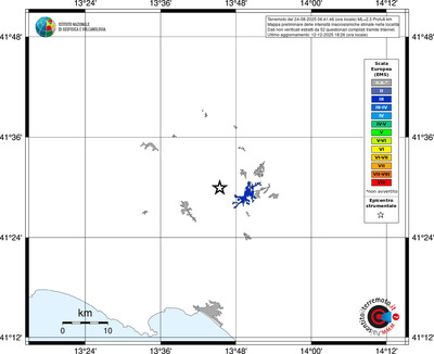 Mappa EMS - territori località