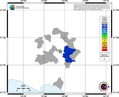 Mappa EMS - territori comuni