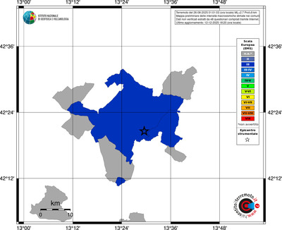 Mappa EMS - territori comuni