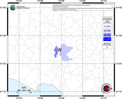 Mappa territorio comunale con almeno 3 questionari