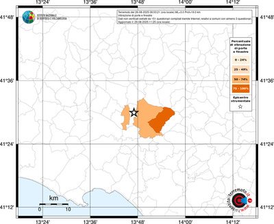 Mappa territorio comunale con almeno 3 questionari