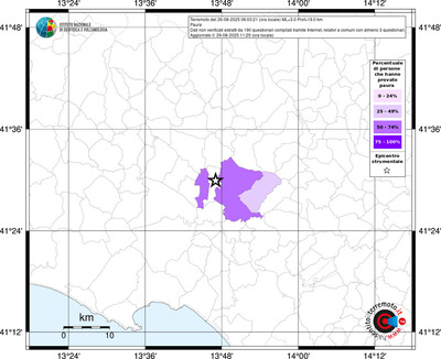 Mappa territorio comunale con almeno 3 questionari