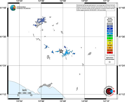 Mappa MCS - territori delle località