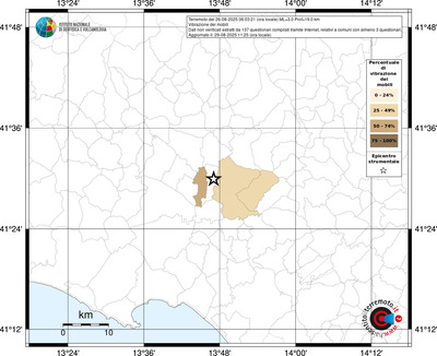 Mappa territorio comunale con almeno 3 questionari