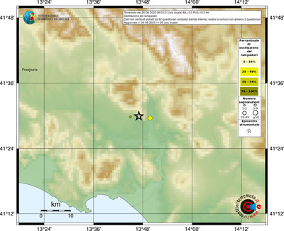 Mappa comuni con almeno 3 questionari