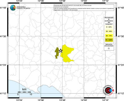 Mappa territorio comunale con almeno 3 questionari