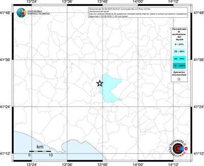 Mappa territorio comunale con almeno 3 questionari