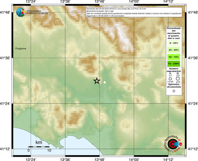 Mappa comuni con almeno 3 questionari