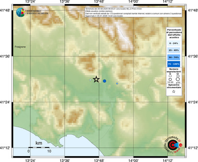 Mappa comuni con almeno 3 questionari
