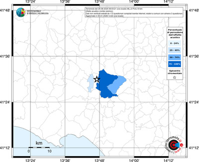 Mappa territorio comunale con almeno 3 questionari