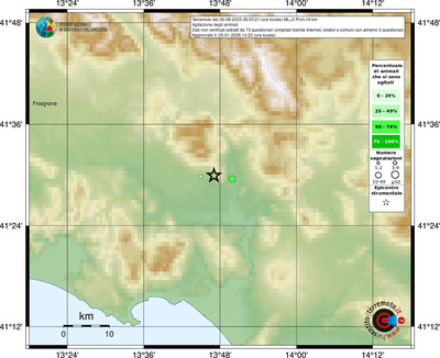Mappa comuni con almeno 3 questionari