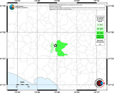 Mappa territorio comunale con almeno 3 questionari