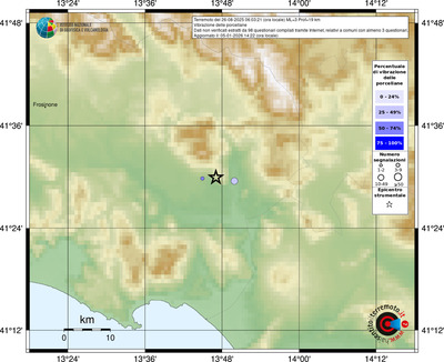Mappa comuni con almeno 3 questionari