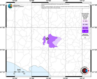 Mappa territorio comunale con almeno 3 questionari