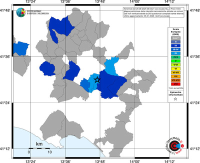 Mappa EMS - territori comuni