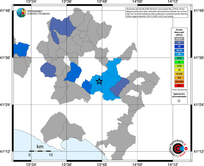 Mappa MCS - territori comuni