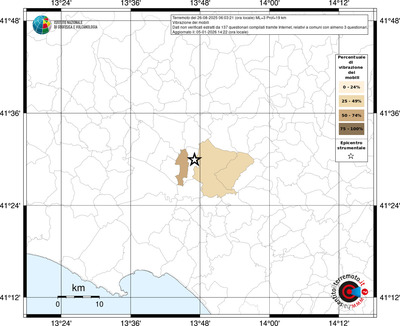 Mappa territorio comunale con almeno 3 questionari