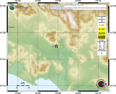 Mappa comuni con almeno 3 questionari