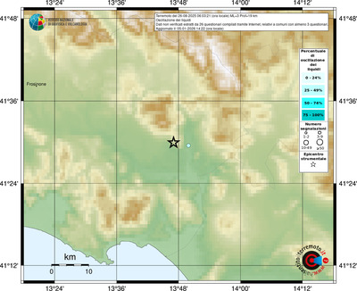 Mappa comuni con almeno 3 questionari