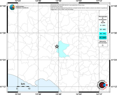 Mappa territorio comunale con almeno 3 questionari