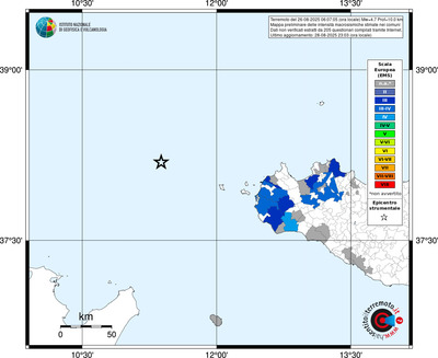 Mappa EMS - territori comunali