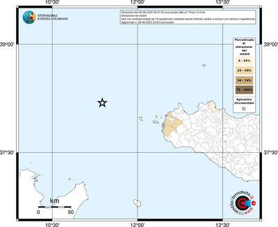 Mappa territorio comunale con almeno 3 questionari
