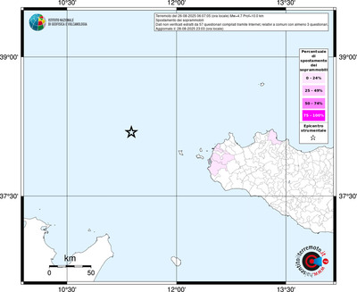Mappa territorio comunale con almeno 3 questionari
