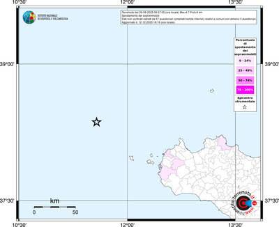 Mappa territorio comunale con almeno 3 questionari