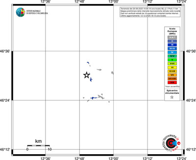 Mappa EMS - territori località