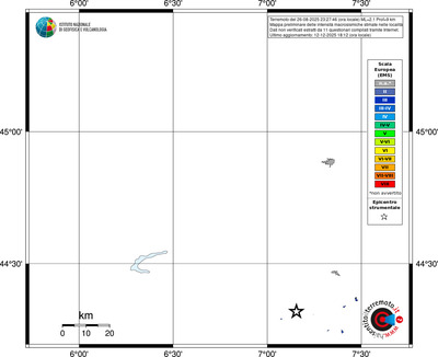 Mappa EMS - territori località