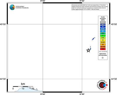 Mappa EMS - territori località