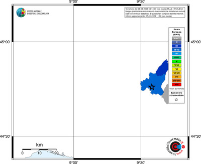 Mappa EMS - territori comuni